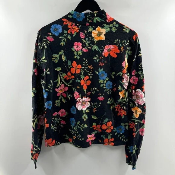 Maeve by Anthropologie Floral Turtleneck Top Size Large - Picture 6 of 8
